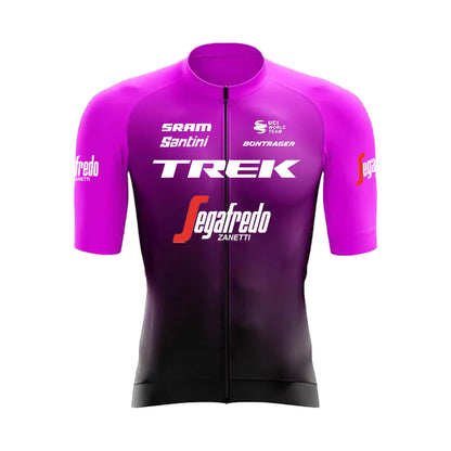 2023 Men's Breathable Short Sleeve Cycling Jersey (Bib) Shorts Trek-1248