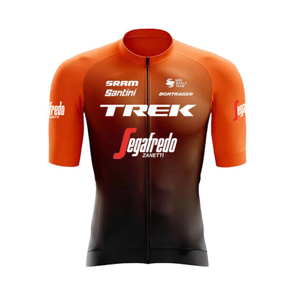 2023 Men's Breathable Short Sleeve Cycling Jersey (Bib) Shorts Trek-1249