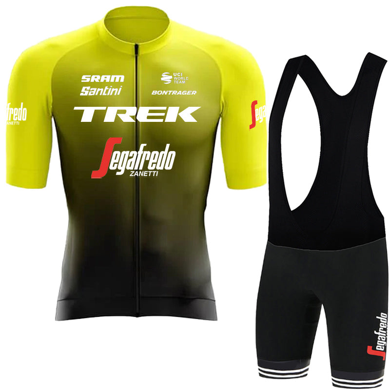 2023 Men's Breathable Short Sleeve Cycling Jersey (Bib) Shorts Trek-1250