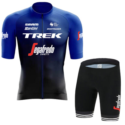2023 Men's Breathable Short Sleeve Cycling Jersey (Bib) Shorts Trek-1252