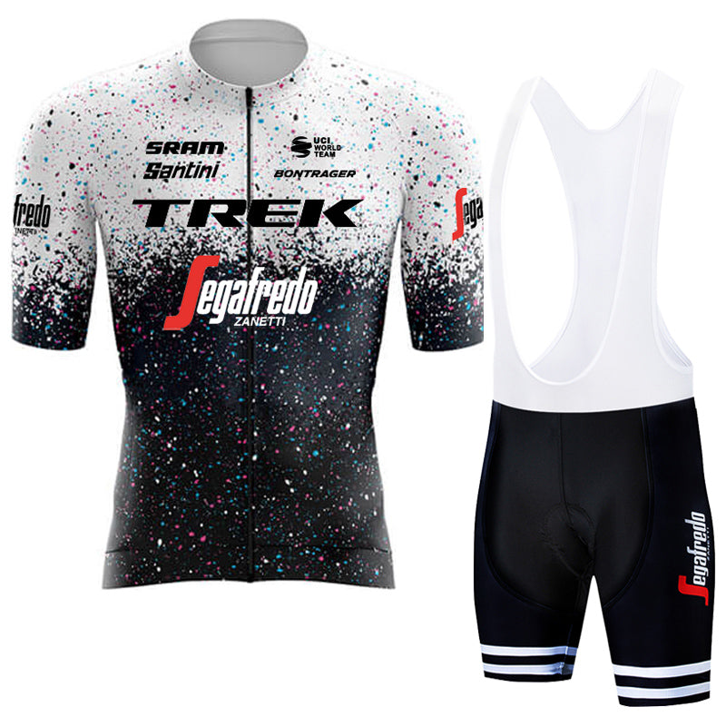 2023 Men's Breathable Short Sleeve Cycling Jersey (Bib) Shorts Trek-1254