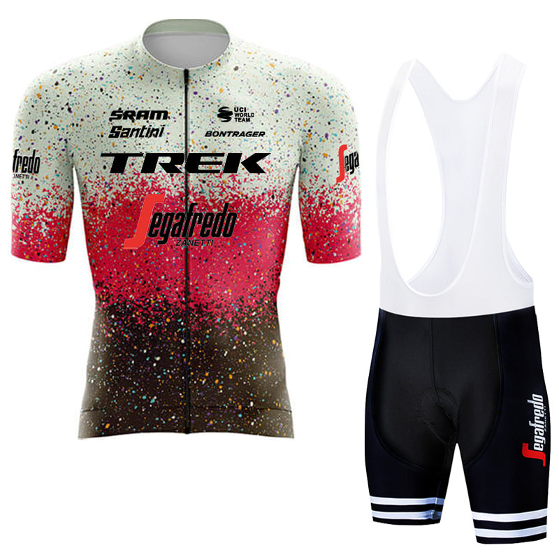 2023 Men's Breathable Short Sleeve Cycling Jersey (Bib) Shorts Trek-1257