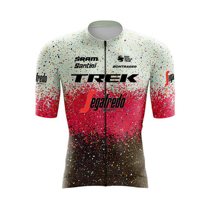 2023 Men's Breathable Short Sleeve Cycling Jersey (Bib) Shorts Trek-1257