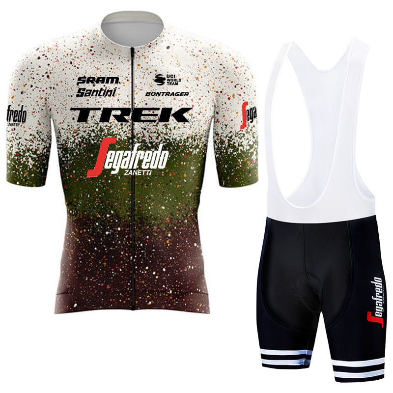2023 Men's Breathable Short Sleeve Cycling Jersey (Bib) Shorts Trek-1261