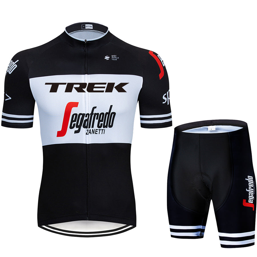 2023 Men's Breathable Short Sleeve Cycling Jersey (Bib) Shorts Trek-1262