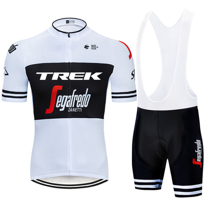 2023 Men's Breathable Short Sleeve Cycling Jersey (Bib) Shorts Trek-1263