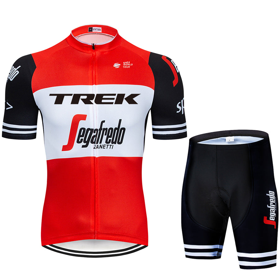 2023 Men's Breathable Short Sleeve Cycling Jersey (Bib) Shorts Trek-1264
