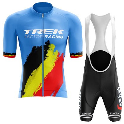 2023 Men's Breathable Short Sleeve Cycling Jersey (Bib) Shorts Trek-1266
