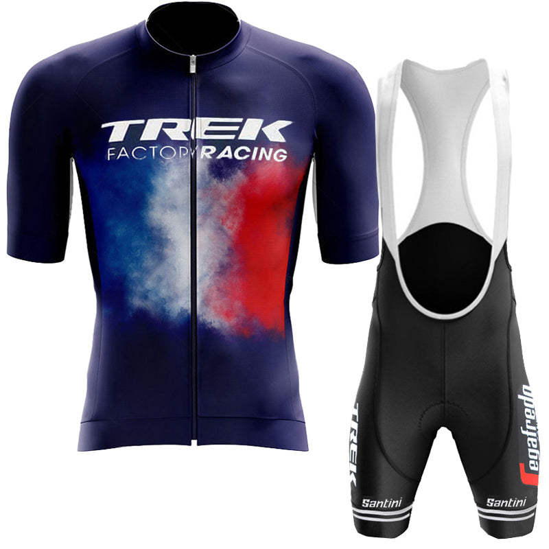 2023 Men's Breathable Short Sleeve Cycling Jersey (Bib) Shorts Trek-1268