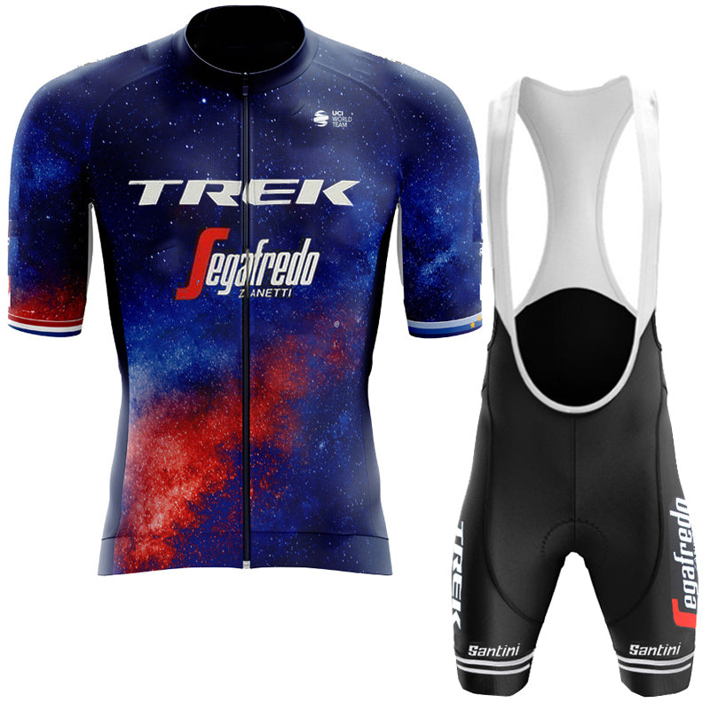 2023 Men's Breathable Short Sleeve Cycling Jersey (Bib) Shorts Trek-1269