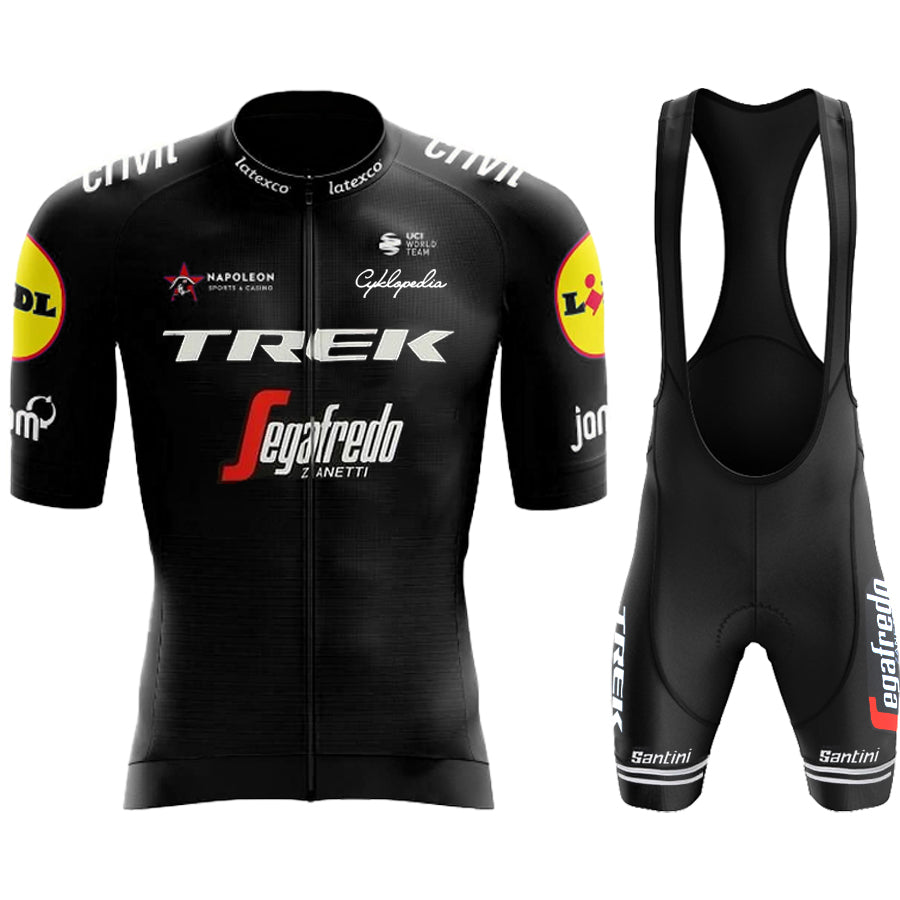 2023 Men's Breathable Short Sleeve Cycling Jersey (Bib) Shorts Trek-1271