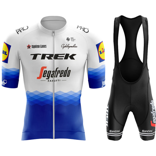 2023 Men's Breathable Short Sleeve Cycling Jersey (Bib) Shorts Trek-1274