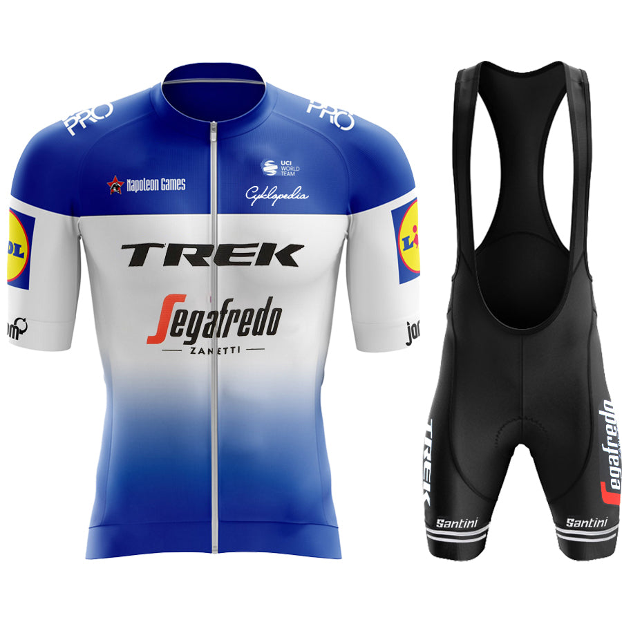 2023 Men's Breathable Short Sleeve Cycling Jersey (Bib) Shorts Trek-1275