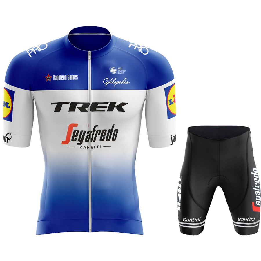 2023 Men's Breathable Short Sleeve Cycling Jersey (Bib) Shorts Trek-1275