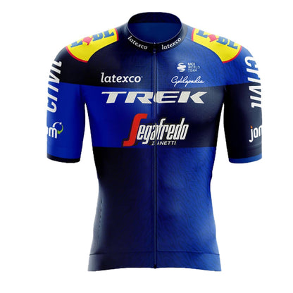 2023 Men's Breathable Short Sleeve Cycling Jersey (Bib) Shorts Trek-1276