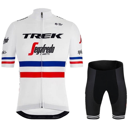 2023 Men's Breathable Short Sleeve Cycling Jersey (Bib) Shorts Trek-1278