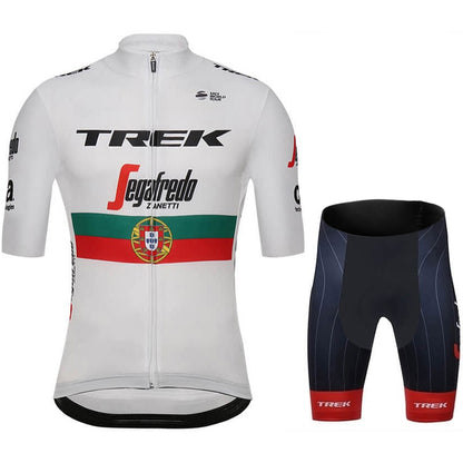 2023 Men's Breathable Short Sleeve Cycling Jersey (Bib) Shorts Trek-1282