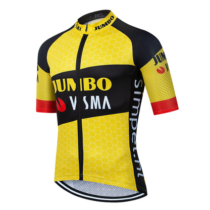 Men's Breathable Short Sleeve Cycling Jersey (Bib) Shorts Jumbo-1311