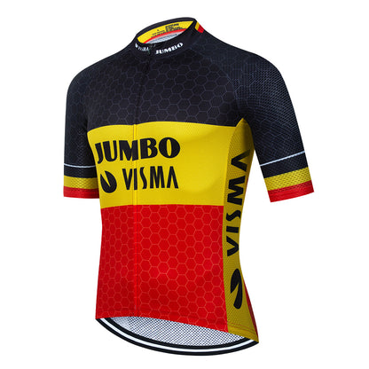 Men's Breathable Short Sleeve Cycling Jersey (Bib) Shorts Jumbo-1312