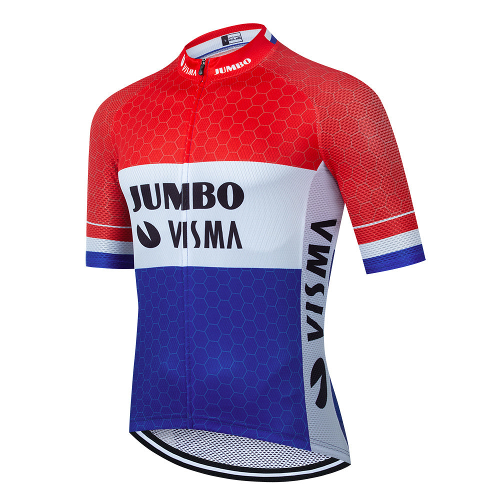 2023 Men's Breathable Short Sleeve Cycling Jersey (Bib) Shorts Jumbo-1314