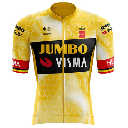 Men's Breathable Short Sleeve Cycling Jersey (Bib) Shorts Jumbo-1317