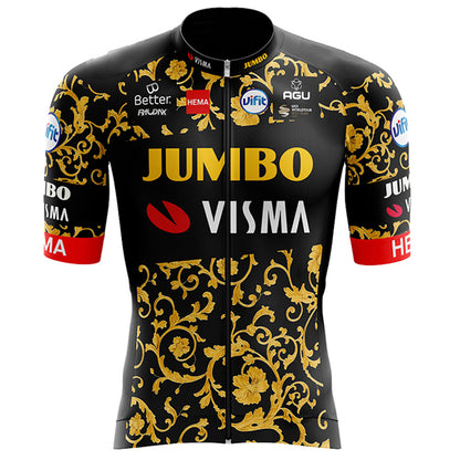 Men's Breathable Short Sleeve Cycling Jersey (Bib) Shorts Jumbo-1318