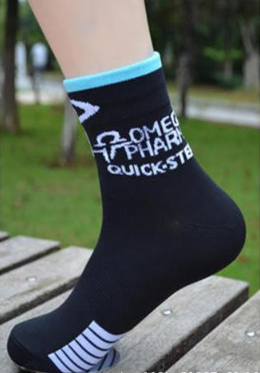 Quick-Step Cycling Socks 132 Blue Color