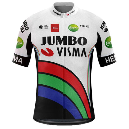 Men's Breathable Short Sleeve Cycling Jersey (Bib) Shorts Jumbo-1321