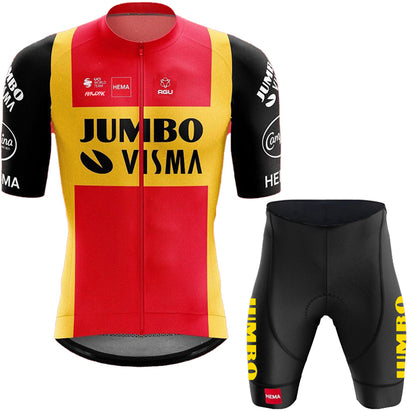 Men's Breathable Short Sleeve Cycling Jersey (Bib) Shorts Jumbo-1324