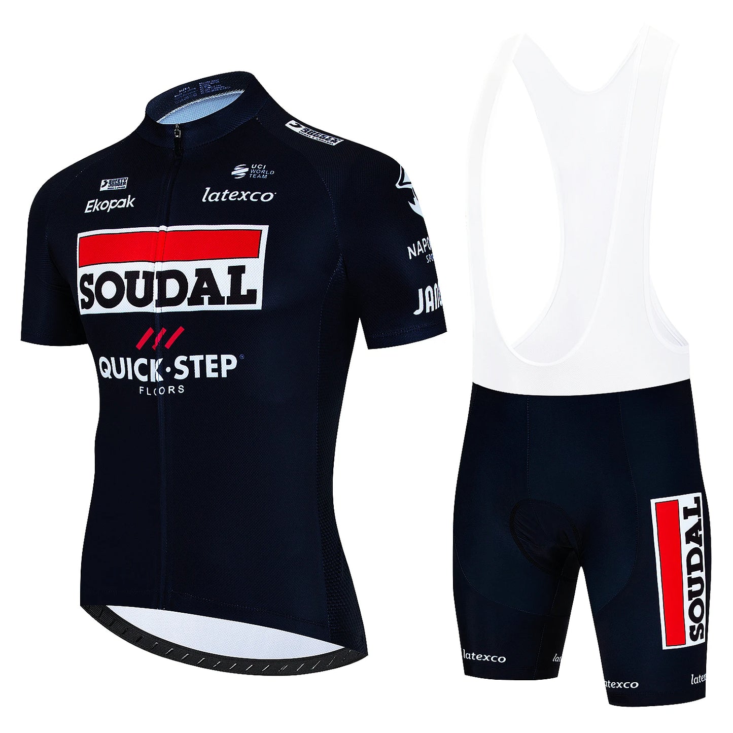 Classic Short Sleeve Jersey Set for Active Athletes Quick Step 018