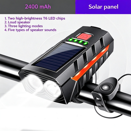 Bicycle Riding Horn Solar Light