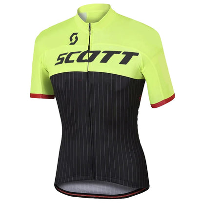 2024 Scott Men Pro Cycling Jersey (Bib) Shorts Breathable Short Sleeve Bibs Kits
