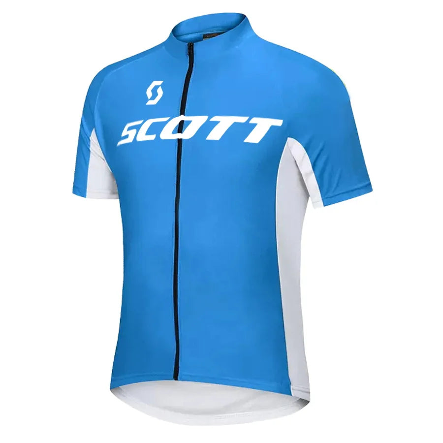 2024 Scott Men Pro Blue Cycling Jersey (Bib) Shorts Breathable Short Sleeve Bibs Kits