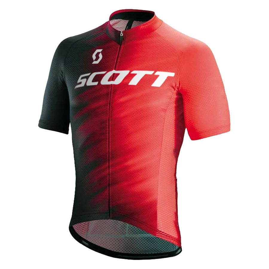 2024 Scott Men Pro Red Cycling Jersey (Bib) Shorts Breathable Short Sleeve Bibs Kits