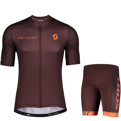 Scott Men Pro Cycling Jersey (Bib) Shorts Breathable Short Sleeve Bibs Kits