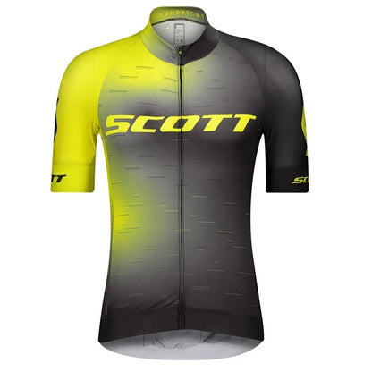 Scott Men Pro Cycling Jersey (Bib) Shorts Breathable Short Sleeve Bibs Kits