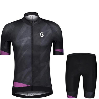 Scott Men Pro Cycling Jersey (Bib) Shorts Breathable Short Sleeve Bibs Kits