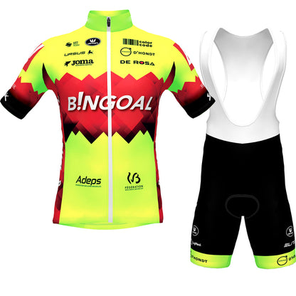 Bingoal Mens Cycling Jersey Bib Shorts Kits Pro MTB Road Riding Clothing