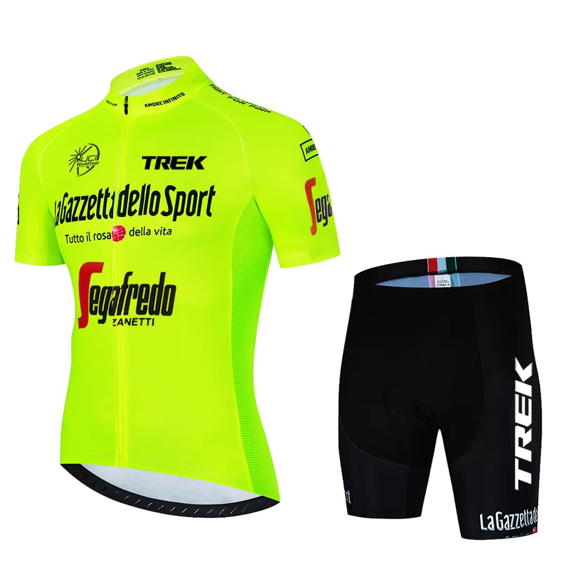 Mens Cycling Jersey Bib Shorts Kits Pro MTB Road Riding Clothing