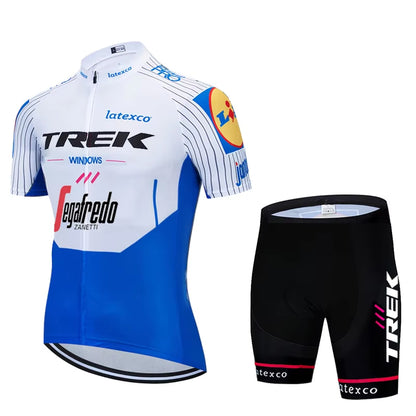 Mens Cycling Jersey Bib Shorts Kits Pro MTB Road Riding Clothing