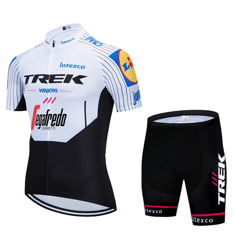 Mens Cycling Jersey Bib Shorts Kits Pro MTB Road Riding Clothing