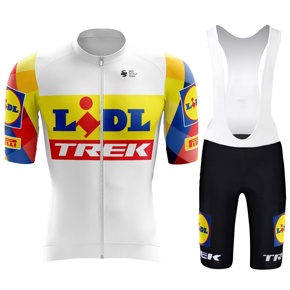 Mens Cycling Jersey Bib Shorts Kits Pro MTB Road Riding Clothing