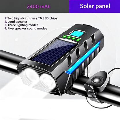 Bicycle Riding Horn Solar Light