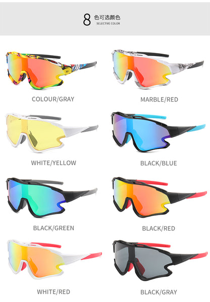XSY-8303 Cycling Glasses Sports Sunglasses, UV400 Protection Running Fishing Driving Baseball Glasses
