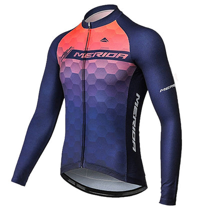 Merida Mens Women Long Sleeve Cycling Jersey (Bib) Pants 863