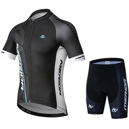 Men's Breathable Short Sleeve Cycling Jersey (Bib) Shorts Merida-870