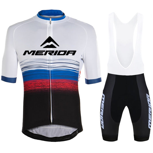 Men's Breathable Short Sleeve Cycling Jersey (Bib) Shorts Merida-875