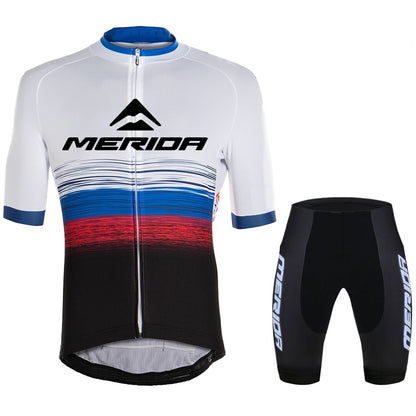 Men's Breathable Short Sleeve Cycling Jersey (Bib) Shorts Merida-875