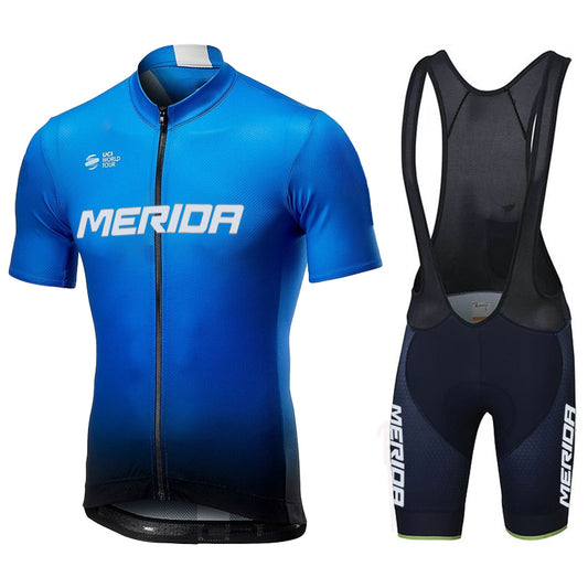Men's Breathable Short Sleeve Cycling Jersey (Bib) Shorts Merida-877