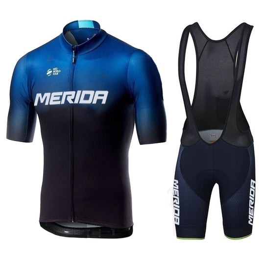 Men's Breathable Short Sleeve Cycling Jersey (Bib) Shorts Merida-878